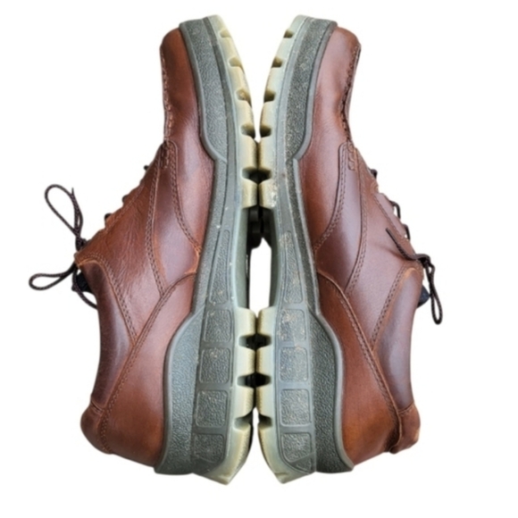 46 ECCO Track 25 Low Gortex Bison Brown Leather Shoe Work Waterproof Men 12 12.5 - Picture 3 of 11